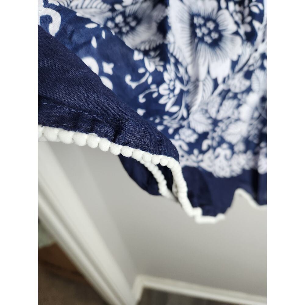 Vtg 100% cotton Midi Skirt sz L printed made in India Boho Peasant Festival - Picture 3 of 7